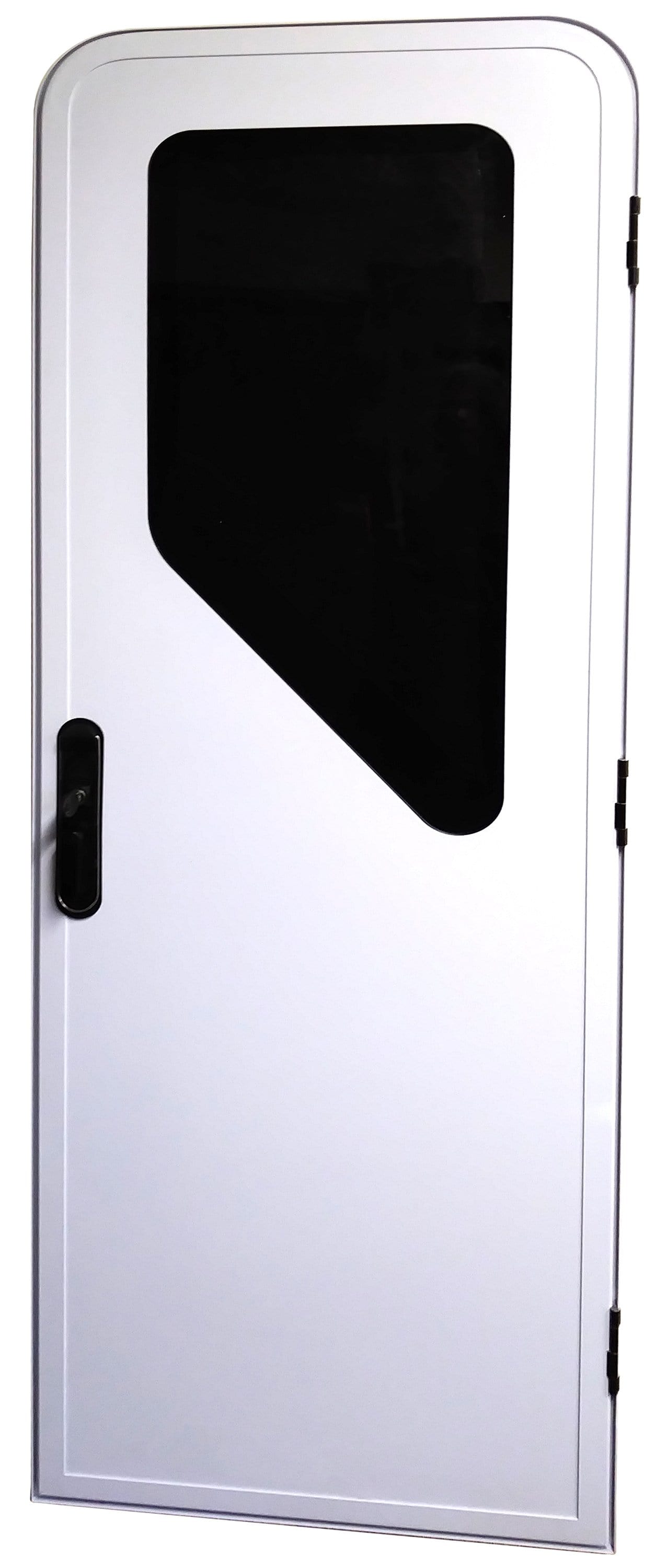 Door Frame Security Lock For Motorhome, Caravan, Camper & RV - Black Or White, 150mm X 90mm