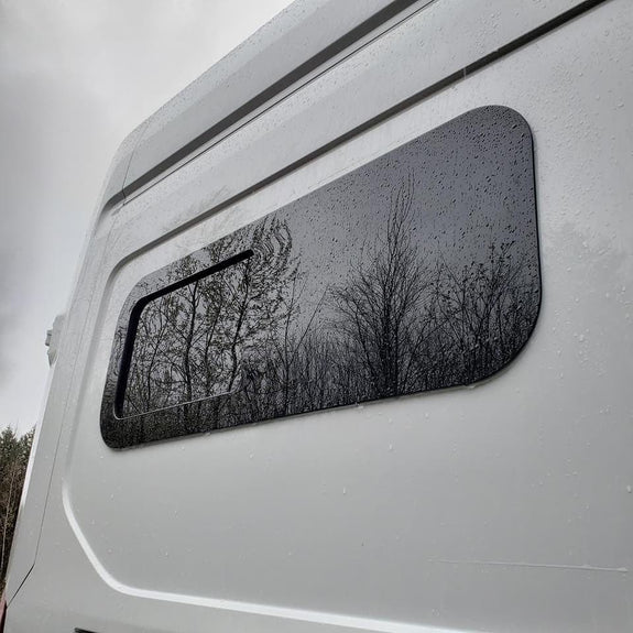 AM Auto Universal-Fit Passenger Side Half-Slider Screened Window 9.4